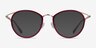 Dazzle Raspberry Acetate-metalEyeglass Frames from EyeBuyDirect, with Tinted Lenses