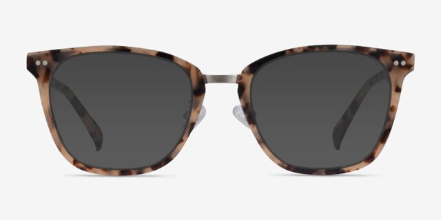 Biblio Ivory Tortoise Acetate-metalEyeglass Frames from EyeBuyDirect, with Tinted Lenses
