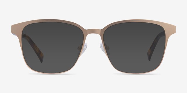 Intense Matte Gold Tortoise AcetateEyeglass Frames from EyeBuyDirect, with Tinted Lenses
