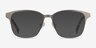 Intense Matte Silver Tortoise Acetate-metalEyeglass Frames from EyeBuyDirect, with Tinted Lenses