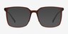 Easton Clear Brown Acetate-metalMontures de lunettes de vue d'EyeBuyDirect, Avec des Verres Teintés