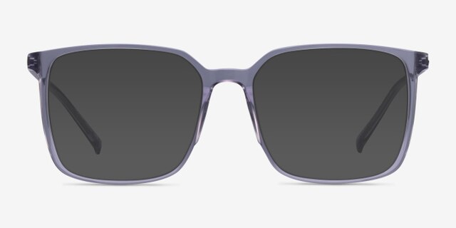 Easton Clear Gray Acetate-metalEyeglass Frames from EyeBuyDirect, with Tinted Lenses