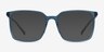 Easton Clear Blue Acetate-metalEyeglass Frames from EyeBuyDirect, with Tinted Lenses