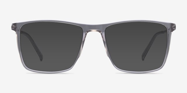 Cooper Clear Gray AcetateEyeglass Frames from EyeBuyDirect, with Tinted Lenses