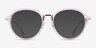 Tamara Clear Pink AcetateEyeglass Frames from EyeBuyDirect, with Tinted Lenses