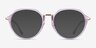 Tamara Clear Purple AcétateMontures de lunettes de vue d'EyeBuyDirect, Avec des Verres Teintés