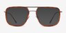 Cassian Tortoise Gold AcetateEyeglass Frames from EyeBuyDirect, with Tinted Lenses