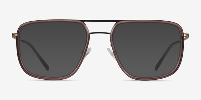 Cassian Brown Bronze AcétateMontures de lunettes de vue d'EyeBuyDirect, Avec des Verres Teintés