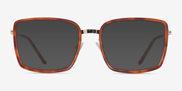 Remi Tortoise Gold AcetateEyeglass Frames from EyeBuyDirect, with Tinted Lenses