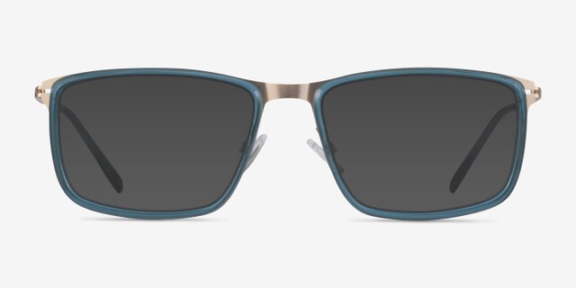 Kairo Teal  Gold AcetateEyeglass Frames from EyeBuyDirect, with Tinted Lenses