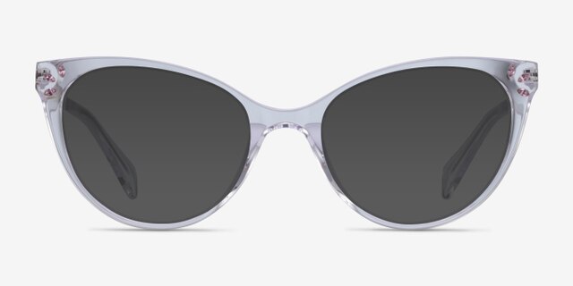 Beauty Clear Acetate-metalEyeglass Frames from EyeBuyDirect, with Tinted Lenses