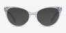 Beauty Clear Acetate-metalEyeglass Frames from EyeBuyDirect, with Tinted Lenses