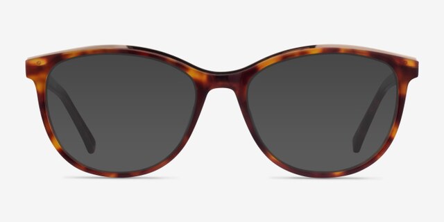 Glam Tortoise Acetate-metalEyeglass Frames from EyeBuyDirect, with Tinted Lenses
