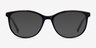 Glam Black Acetate-metalEyeglass Frames from EyeBuyDirect, with Tinted Lenses