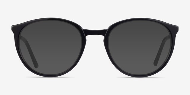 Mindful Black AcetateEyeglass Frames from EyeBuyDirect, with Tinted Lenses