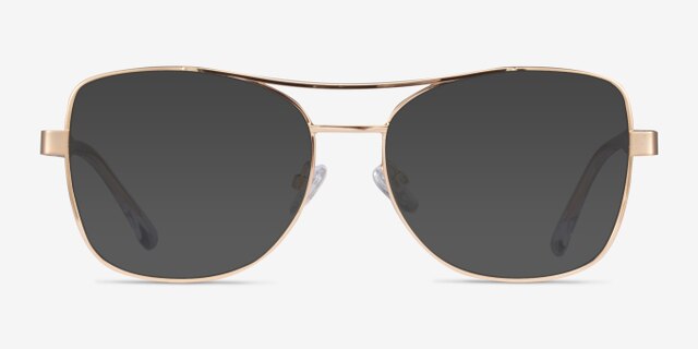 Romina Gold AcetateEyeglass Frames from EyeBuyDirect, with Tinted Lenses