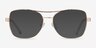 Romina Gold AcetateEyeglass Frames from EyeBuyDirect, with Tinted Lenses