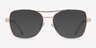 Romina Rose Gold AcetateEyeglass Frames from EyeBuyDirect, with Tinted Lenses