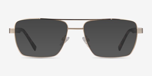 Colton Gold, Clear & Tortoise AcetateEyeglass Frames from EyeBuyDirect, with Tinted Lenses