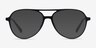 Picture Matte Black & Silver Plastic-metalEyeglass Frames from EyeBuyDirect, with Tinted Lenses