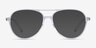 Picture Clear & Silver Plastic-metalMontures de lunettes de vue d'EyeBuyDirect, Avec des Verres Teintés