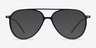 Clip Matte Black & Gold Plastic-metalEyeglass Frames from EyeBuyDirect, with Tinted Lenses