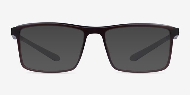 Medium Café PlastiqueMontures de lunettes de vue d'EyeBuyDirect, Avec des Verres Teintés