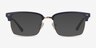Renaissance Matte Blue & Gold MetalEyeglass Frames from EyeBuyDirect, with Tinted Lenses