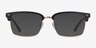 Renaissance Black Gold MetalEyeglass Frames from EyeBuyDirect, with Tinted Lenses
