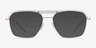 Dynamo Clear & Gold Acetate-metalEyeglass Frames from EyeBuyDirect, with Tinted Lenses