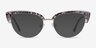 Essential Snake & Silver Acetate-metalEyeglass Frames from EyeBuyDirect, with Tinted Lenses