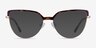 Dona Floral & Rose Gold Acetate-metalEyeglass Frames from EyeBuyDirect, with Tinted Lenses