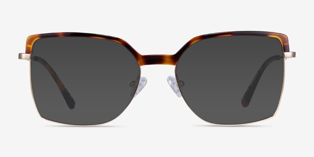 Further Tortoise & Gold Acetate-metalEyeglass Frames from EyeBuyDirect, with Tinted Lenses