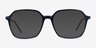 Modernity Striped Blue AcetateEyeglass Frames from EyeBuyDirect, with Tinted Lenses