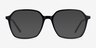 Modernity Black Silver AcetateEyeglass Frames from EyeBuyDirect, with Tinted Lenses