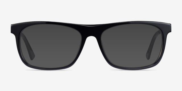 Drop Black AcetateEyeglass Frames from EyeBuyDirect, with Tinted Lenses