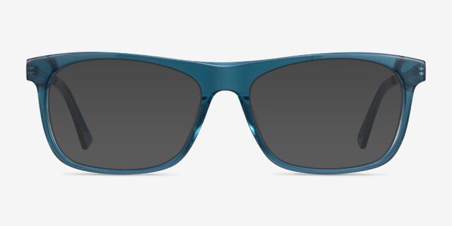 Drop Green  Silver AcetateEyeglass Frames from EyeBuyDirect, with Tinted Lenses