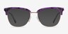 Gala Purple & Gold Acetate-metalEyeglass Frames from EyeBuyDirect, with Tinted Lenses