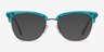 Gala Aqua & Gold Acetate-metalEyeglass Frames from EyeBuyDirect, with Tinted Lenses