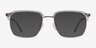 Break Clear Gray & Silver Acetate-metalEyeglass Frames from EyeBuyDirect, with Tinted Lenses