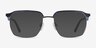 Break Blue Striped & Gunmetal Acetate-metalEyeglass Frames from EyeBuyDirect, with Tinted Lenses