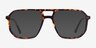 Iconic Tortoise & Silver Acetate-metalEyeglass Frames from EyeBuyDirect, with Tinted Lenses