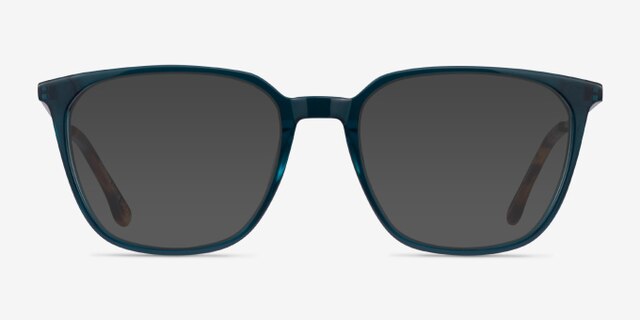 Souvenir Teal AcetateEyeglass Frames from EyeBuyDirect, with Tinted Lenses