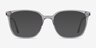 Confident Clear Gray Silver AcetateEyeglass Frames from EyeBuyDirect, with Tinted Lenses