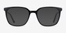 Confident Black Silver AcetateEyeglass Frames from EyeBuyDirect, with Tinted Lenses