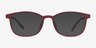Idea Matte Red PlasticEyeglass Frames from EyeBuyDirect, with Tinted Lenses