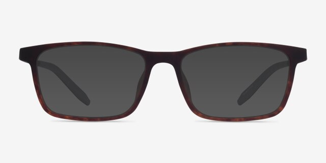 Rebus Matte Tortoise Black MetalEyeglass Frames from EyeBuyDirect, with Tinted Lenses