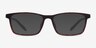 Rebus Matte Tortoise Black MetalEyeglass Frames from EyeBuyDirect, with Tinted Lenses
