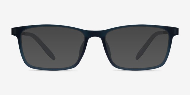 Rebus Matte Green PlasticEyeglass Frames from EyeBuyDirect, with Tinted Lenses