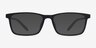 Rebus Matte Navy Black MétalMontures de lunettes de vue d'EyeBuyDirect, Avec des Verres Teintés